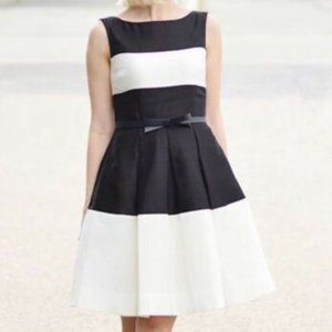 Authentic Kate Spade Gayle Black & Cream dress with pockets size 4